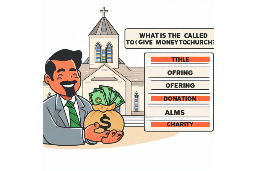 What is it called to give money to church?
