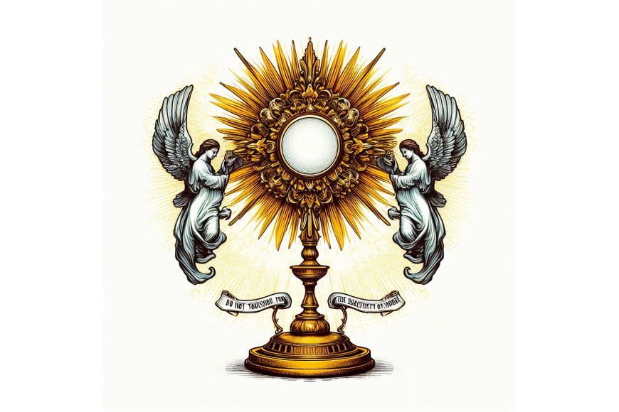 Why can't you touch the monstrance?
